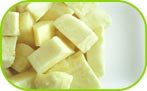Sweet potato peeled cubes 5kg